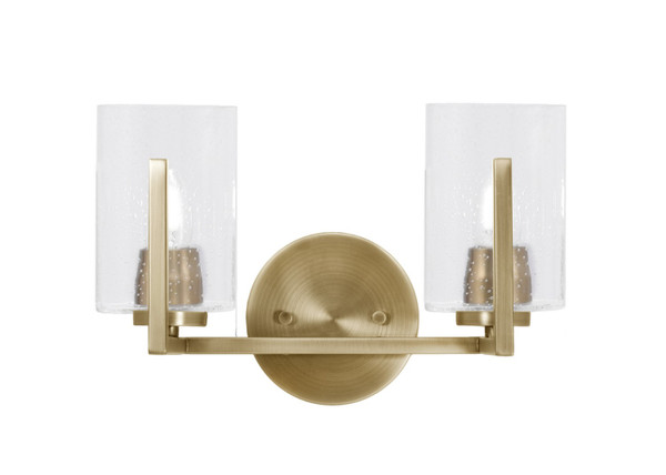 Toltec Lighting - 4512-NAB-300 - Two Light Bath Bar - Atlas - New Age Brass