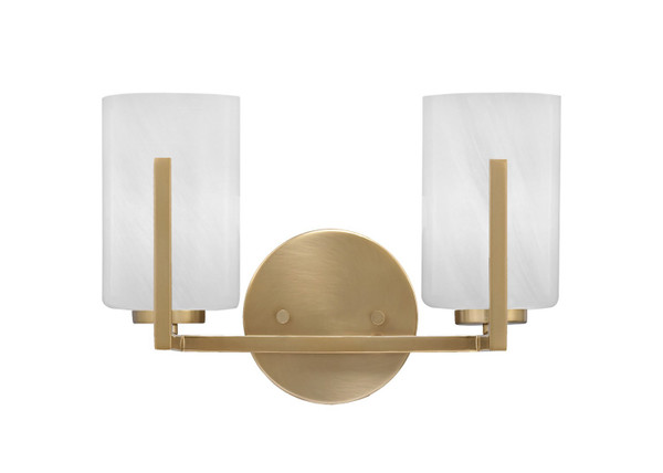 Toltec Lighting - 4512-NAB-3001 - Two Light Bath Bar - Atlas - New Age Brass
