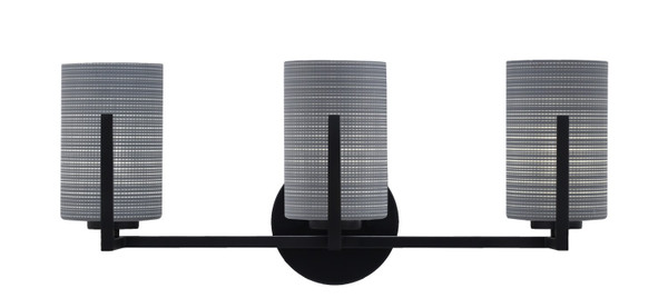 Toltec Lighting - 4513-MB-4062 - Three Light Bath Bar - Atlas - Matte Black