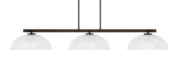 Toltec Lighting - 4523-DG-540 - Three Light Bar - Atlas - Dark Granite