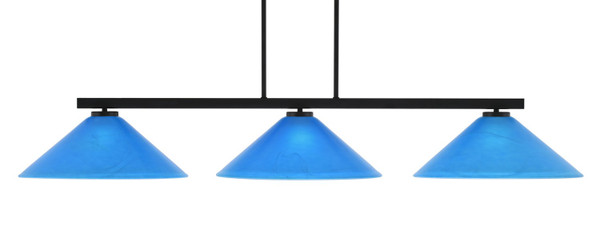 Toltec Lighting - 4523-MB-415 - Three Light Bar - Atlas - Matte Black