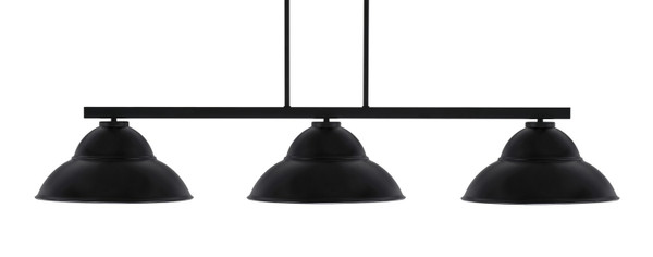 Toltec Lighting - 4523-MB-428 - Three Light Bar - Atlas - Matte Black