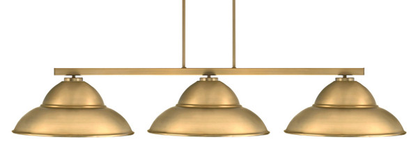 Toltec Lighting - 4523-NAB-429 - Three Light Bar - Atlas - New Age Brass
