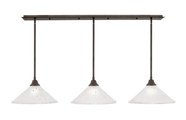 Toltec Lighting - 48-BRZ-711 - Three Light Multi Light Pendant - Any - Bronze