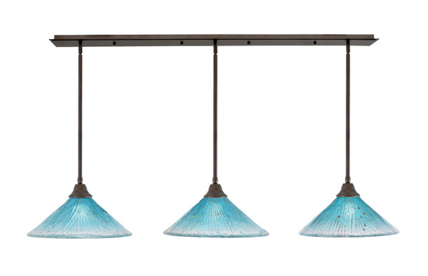 Toltec Lighting - 48-BRZ-715 - Three Light Multi Light Pendant - Any - Bronze