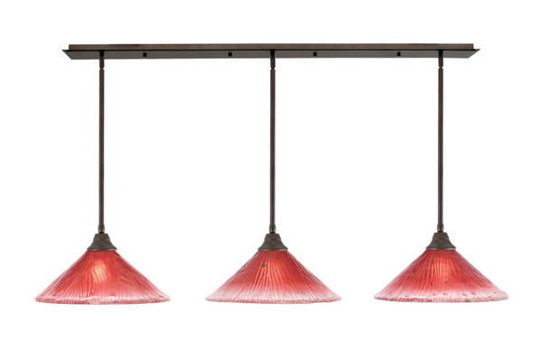 Toltec Lighting - 48-BRZ-716 - Three Light Multi Light Pendant - Any - Bronze