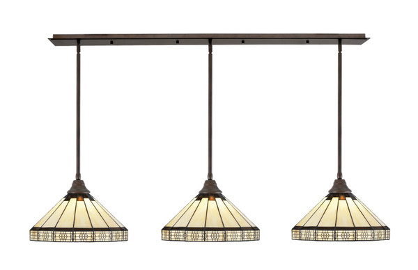 Toltec Lighting - 48-BRZ-964 - Three Light Multi Light Pendant - Any - Bronze