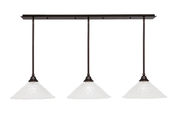 Toltec Lighting - 48-DG-411 - Three Light Multi Light Pendant - Any - Dark Granite