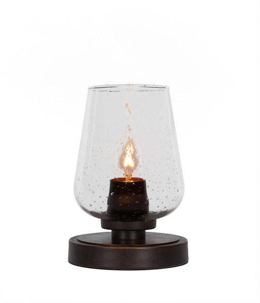 Toltec Lighting - 51-DG-210 - One Light Table Lamp - Luna - Dark Granite