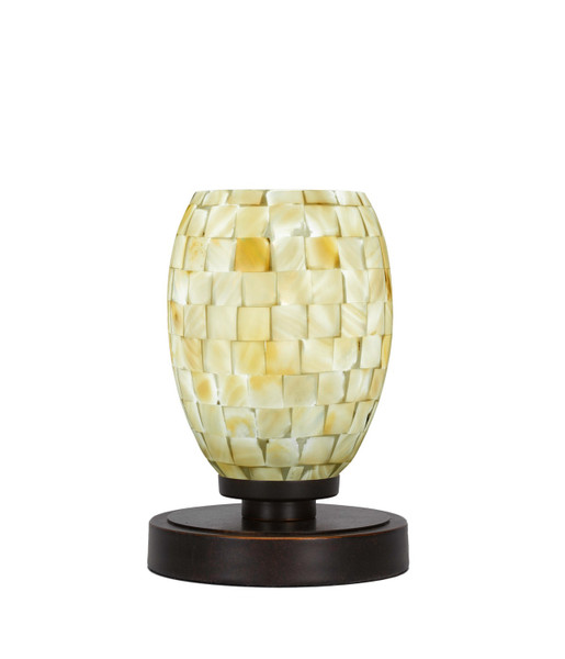 Toltec Lighting - 51-DG-406 - One Light Table Lamp - Luna - Dark Granite