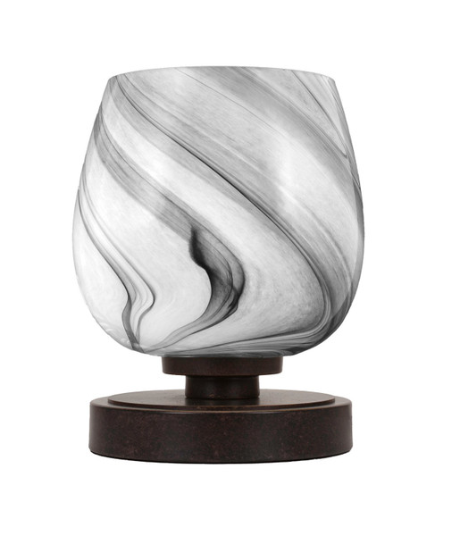 Toltec Lighting - 51-DG-4819 - One Light Table Lamp - Luna - Dark Granite