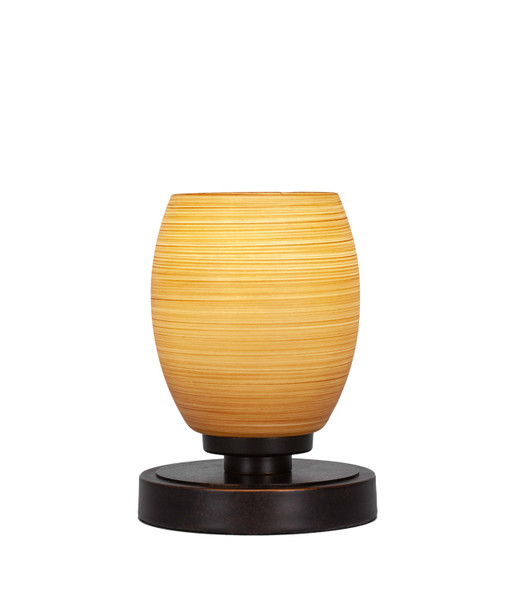 Toltec Lighting - 51-DG-625 - One Light Table Lamp - Luna - Dark Granite