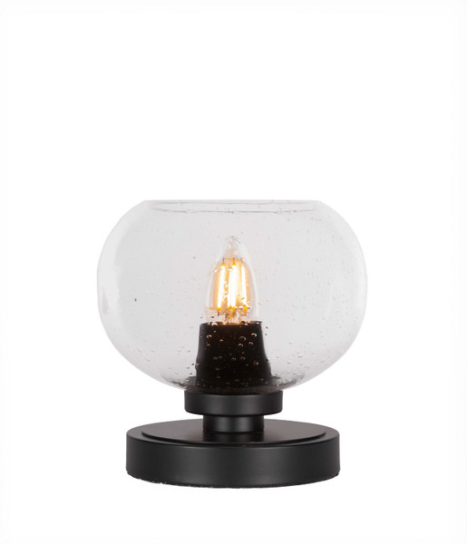 Toltec Lighting - 51-MB-202 - One Light Table Lamp - Luna - Matte Black