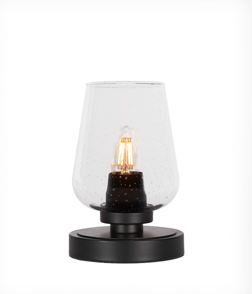 Toltec Lighting - 51-MB-210 - One Light Table Lamp - Luna - Matte Black