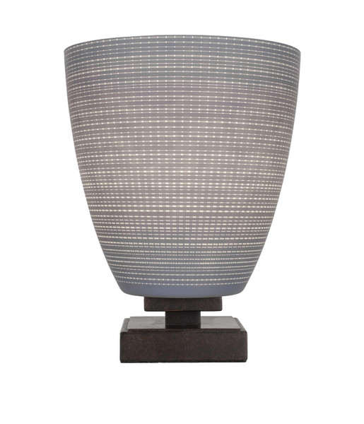 Toltec Lighting - 52-DG-4072 - One Light Table Lamp - Luna - Dark Granite