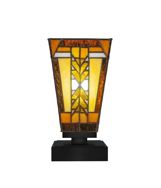 Toltec Lighting - 52-MB-9864 - One Light Table Lamp - Luna - Matte Black