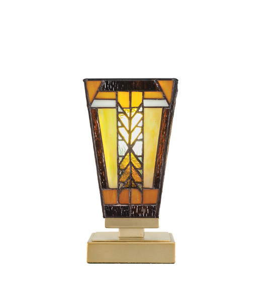 Toltec Lighting - 52-NAB-9864 - One Light Table Lamp - Luna - New Age Brass