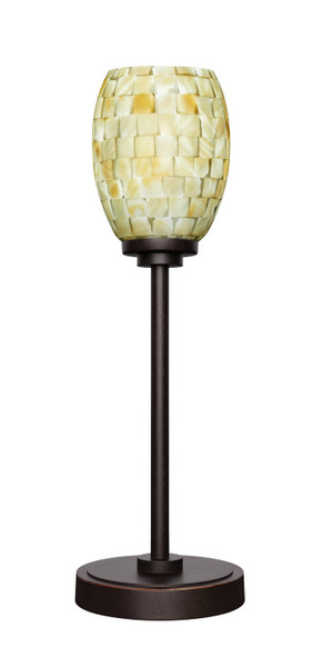 Toltec Lighting - 53-DG-406 - One Light Table Lamp - Luna - Dark Granite