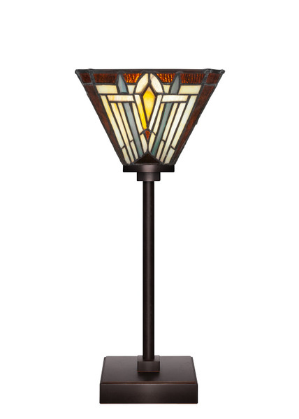 Toltec Lighting - 54-DG-9596 - One Light Table Lamp - Luna - Dark Granite