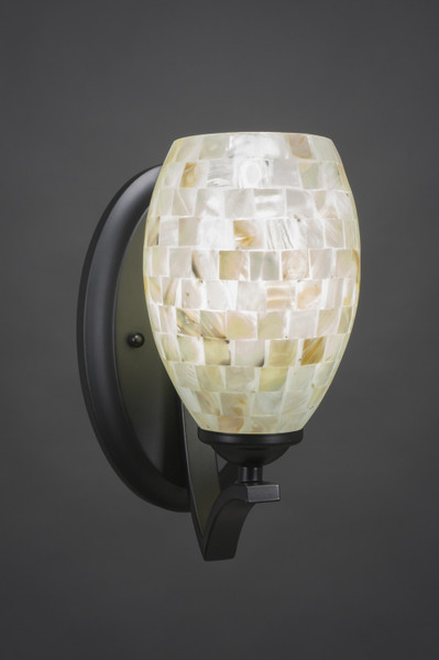 Toltec Lighting - 551-MB-406 - One Light Wall Sconce - Zilo - Matte Black