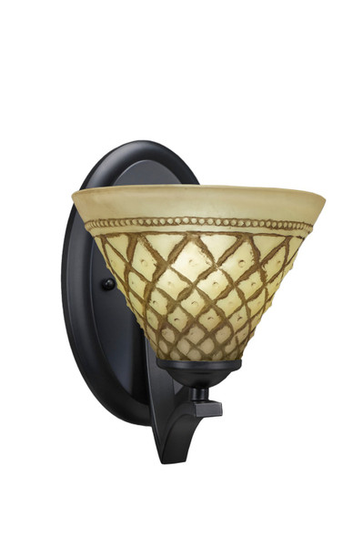 Toltec Lighting - 551-MB-7185 - One Light Wall Sconce - Zilo - Matte Black