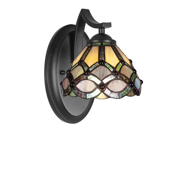 Toltec Lighting - 551-MB-9435 - One Light Wall Sconce - Zilo - Graphite