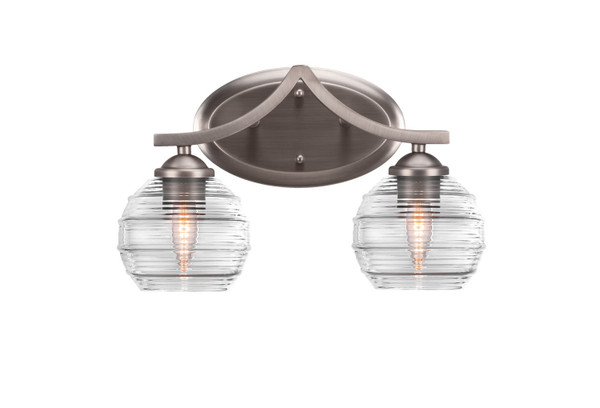Toltec Lighting - 552-GP-5110 - Two Light Bath Bar - Zilo - Graphite