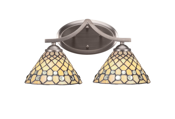 Toltec Lighting - 552-GP-9415 - Two Light Bath Bar - Zilo - Graphite