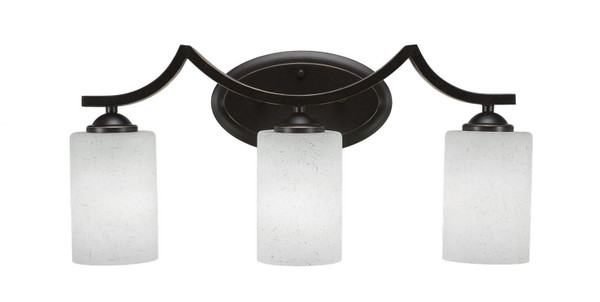 Toltec Lighting - 553-DG-310 - Three Light Bath Bar - Zilo - Dark Granite
