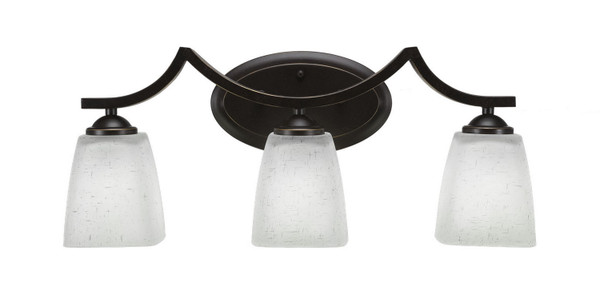 Toltec Lighting - 553-DG-460 - Three Light Bath Bar - Zilo - Dark Granite
