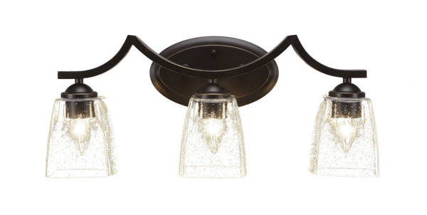 Toltec Lighting - 553-DG-461 - Three Light Bath Bar - Zilo - Dark Granite
