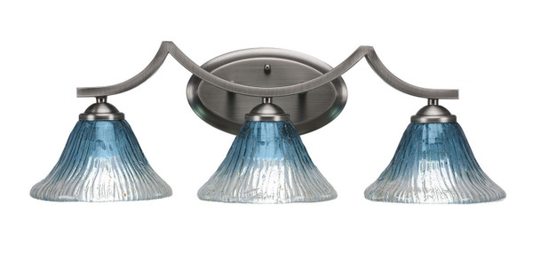 Toltec Lighting - 553-GP-458 - Three Light Bath Bar - Zilo - Graphite