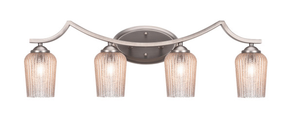 Toltec Lighting - 554-GP-4253 - Four Light Bath Bar - Zilo - Graphite