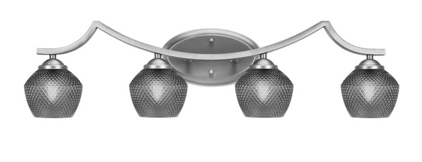 Toltec Lighting - 554-GP-4622 - Four Light Bath Bar - Zilo - Graphite