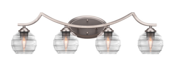 Toltec Lighting - 554-GP-5110 - Four Light Bath Bar - Zilo - Graphite