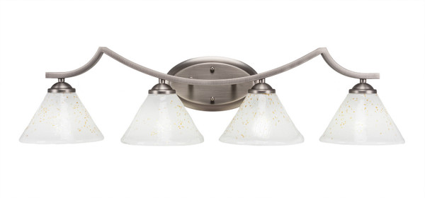 Toltec Lighting - 554-GP-7145 - Four Light Bath Bar - Zilo - Graphite
