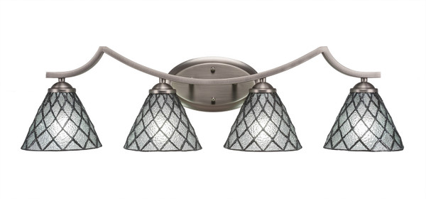 Toltec Lighting - 554-GP-9185 - Four Light Bath Bar - Zilo - Graphite
