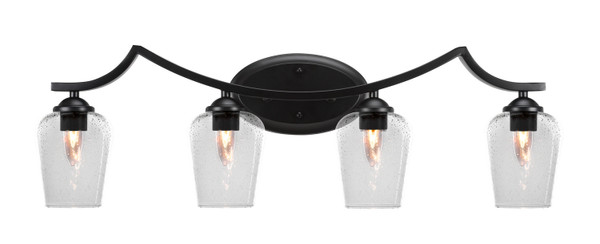 Toltec Lighting - 554-MB-210 - Four Light Bath Bar - Zilo - Matte Black