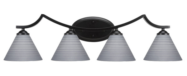 Toltec Lighting - 554-MB-4052 - Four Light Bath Bar - Zilo - Matte Black