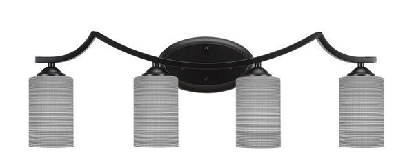 Toltec Lighting - 554-MB-4062 - Four Light Bath Bar - Zilo - Matte Black