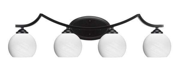 Toltec Lighting - 554-MB-4101 - Four Light Bath Bar - Zilo - Matte Black