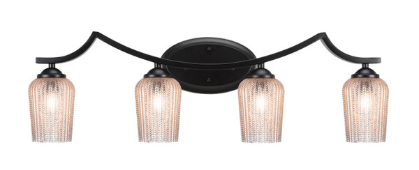Toltec Lighting - 554-MB-4253 - Four Light Bath Bar - Zilo - Matte Black
