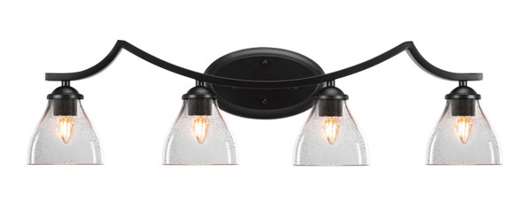 Toltec Lighting - 554-MB-4760 - Four Light Bath Bar - Zilo - Matte Black