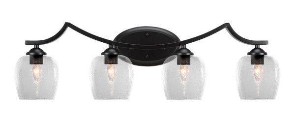 Toltec Lighting - 554-MB-4810 - Four Light Bath Bar - Zilo - Matte Black