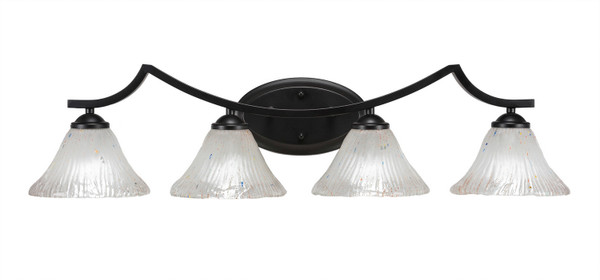 Toltec Lighting - 554-MB-751 - Four Light Bath Bar - Zilo - Matte Black