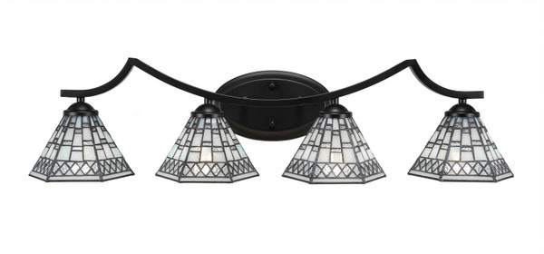 Toltec Lighting - 554-MB-9105 - Four Light Bath Bar - Zilo - Matte Black