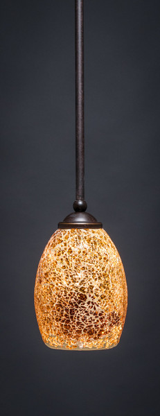 Toltec Lighting - 560-DG-4175 - One Light Mini Pendant - Zilo - Dark Granite