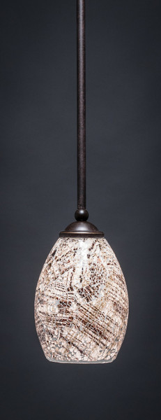 Toltec Lighting - 560-DG-5054 - One Light Mini Pendant - Zilo - Dark Granite