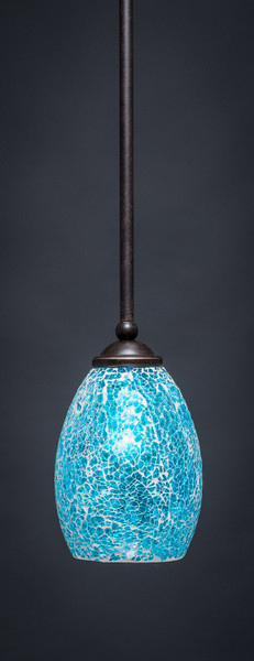 Toltec Lighting - 560-DG-5055 - One Light Mini Pendant - Zilo - Dark Granite