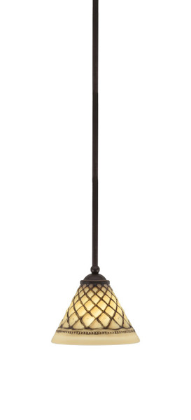 Toltec Lighting - 560-DG-7185 - One Light Mini Pendant - Zilo - Dark Granite